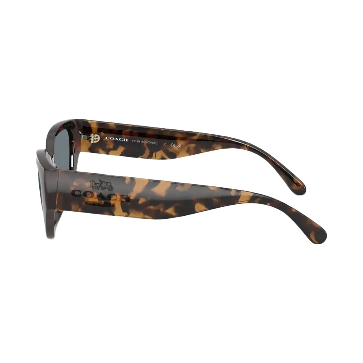 Coach Geometric Cat Eye Sunglasses in Dark Tortoise - HypeFly India View 4