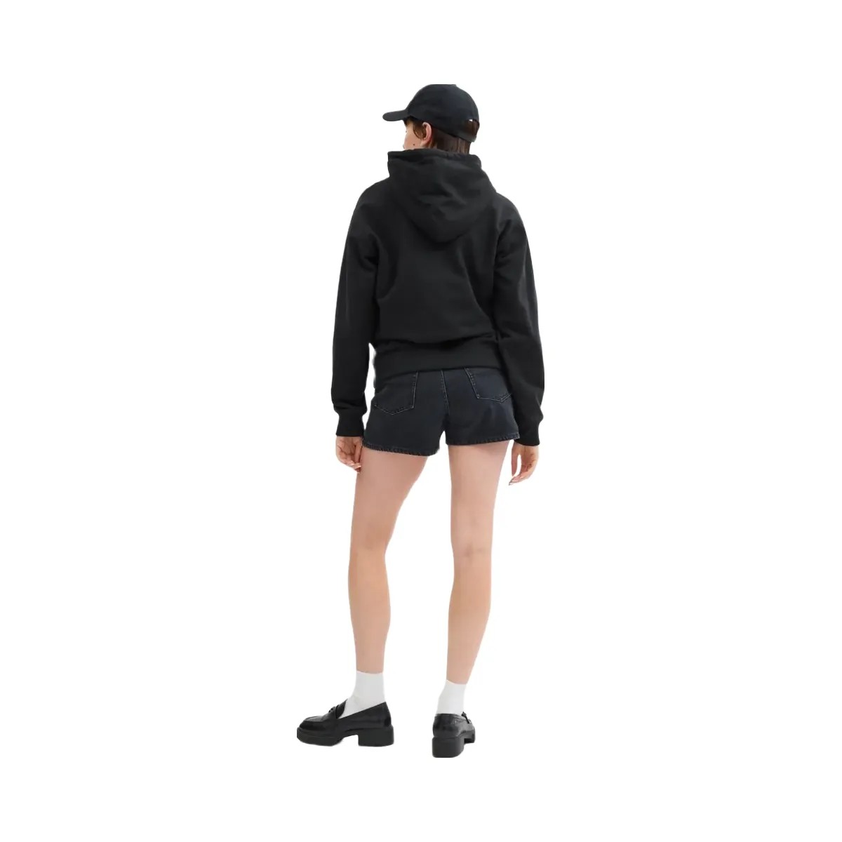 Coach Halloween Black Cat Moon Signature Square Hoodie Black - HypeFly India View 3