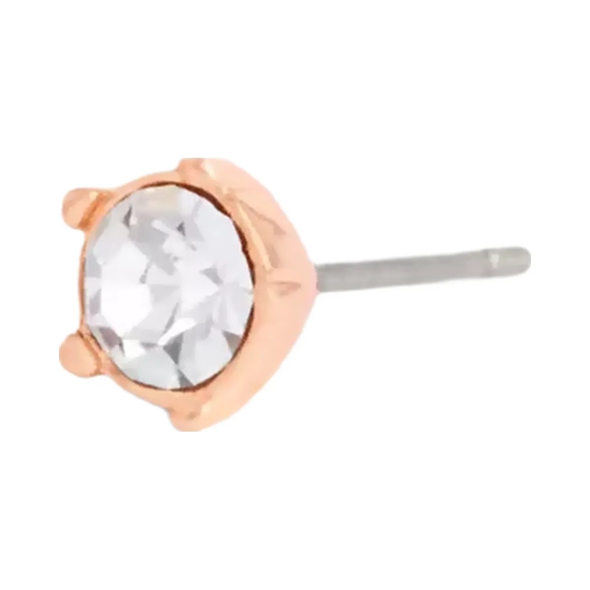 Coach Halo Tea Rose Stud Earrings in Rose Gold - HypeFly India View 2
