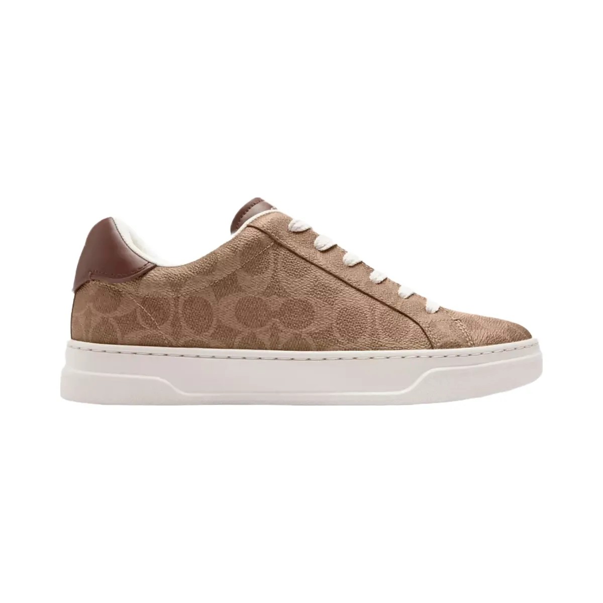 Coach High Line Sneaker In Signature Canvas in Brown Khaki - HypeFly India View 2