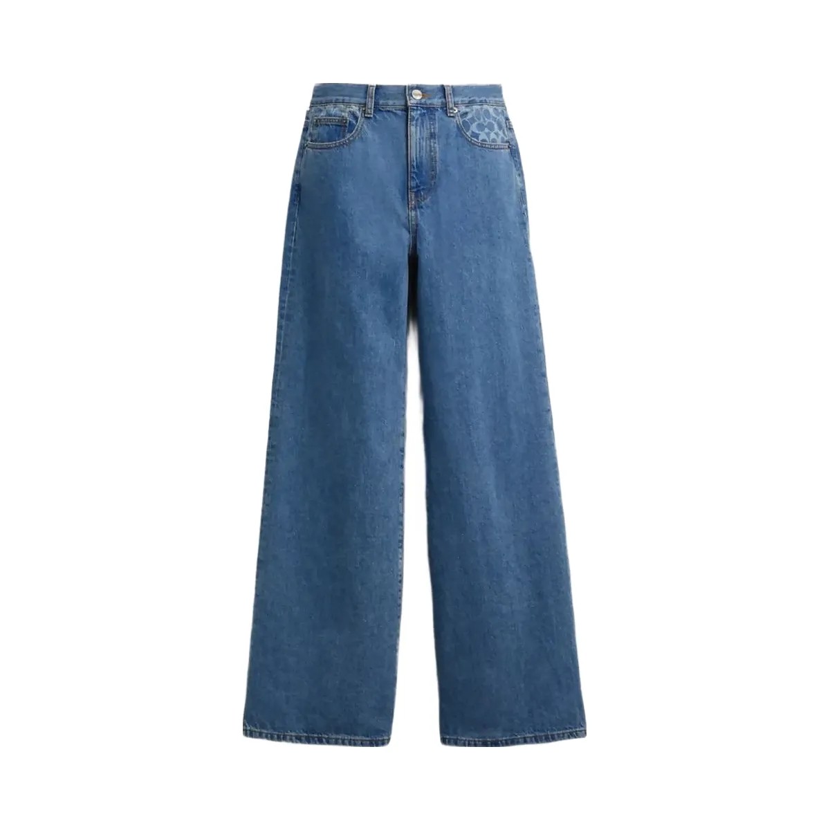 Coach High Rise Denim Jeans Hudson Medium Wash - HypeFly India View 1
