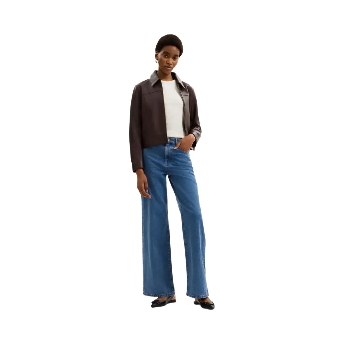 Coach High Rise Denim Jeans Hudson Medium Wash - HypeFly India View 2