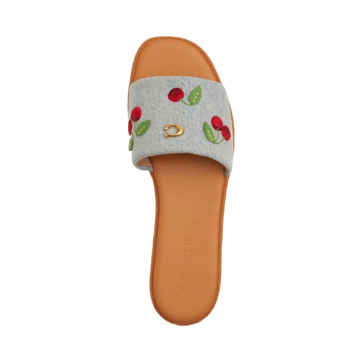 Coach Holly Sandal With Cherries in Denim Multi - HypeFly India View 3