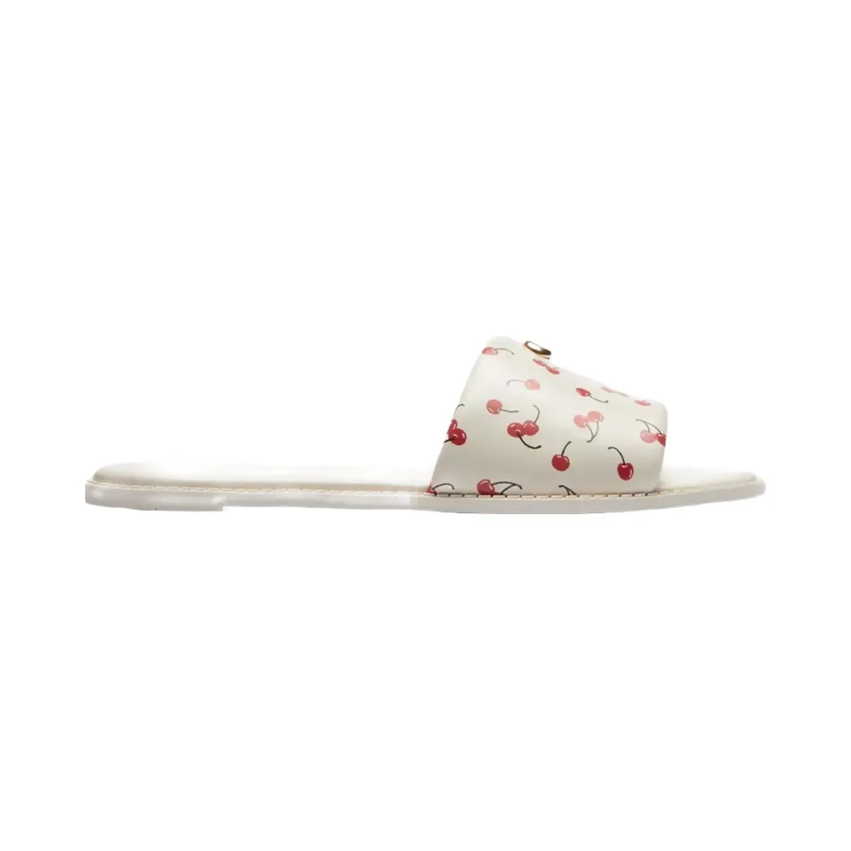 Coach Holly Sandal With Cherry Print in Chalk Multi - HypeFly India View 2