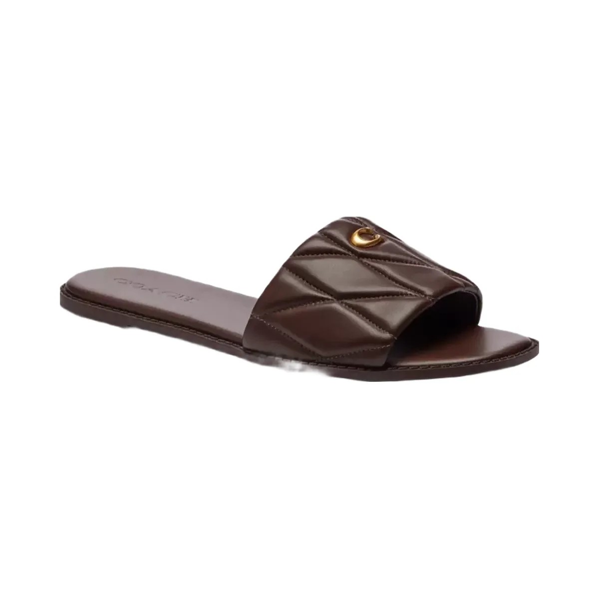 Coach Holly Sandal With Quilting in Maple - HypeFly India View 1