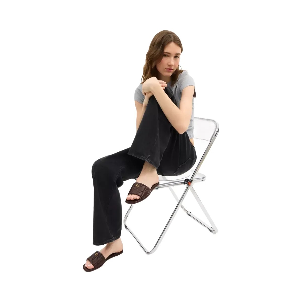 Coach Holly Sandal With Quilting in Maple - HypeFly India View 6
