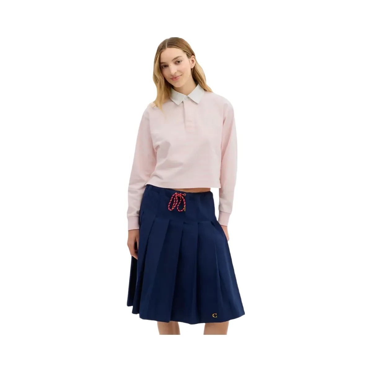Coach Horse And Carriage Striped Rugby Polo In Organic Cotton in Pink - HypeFly India View 2
