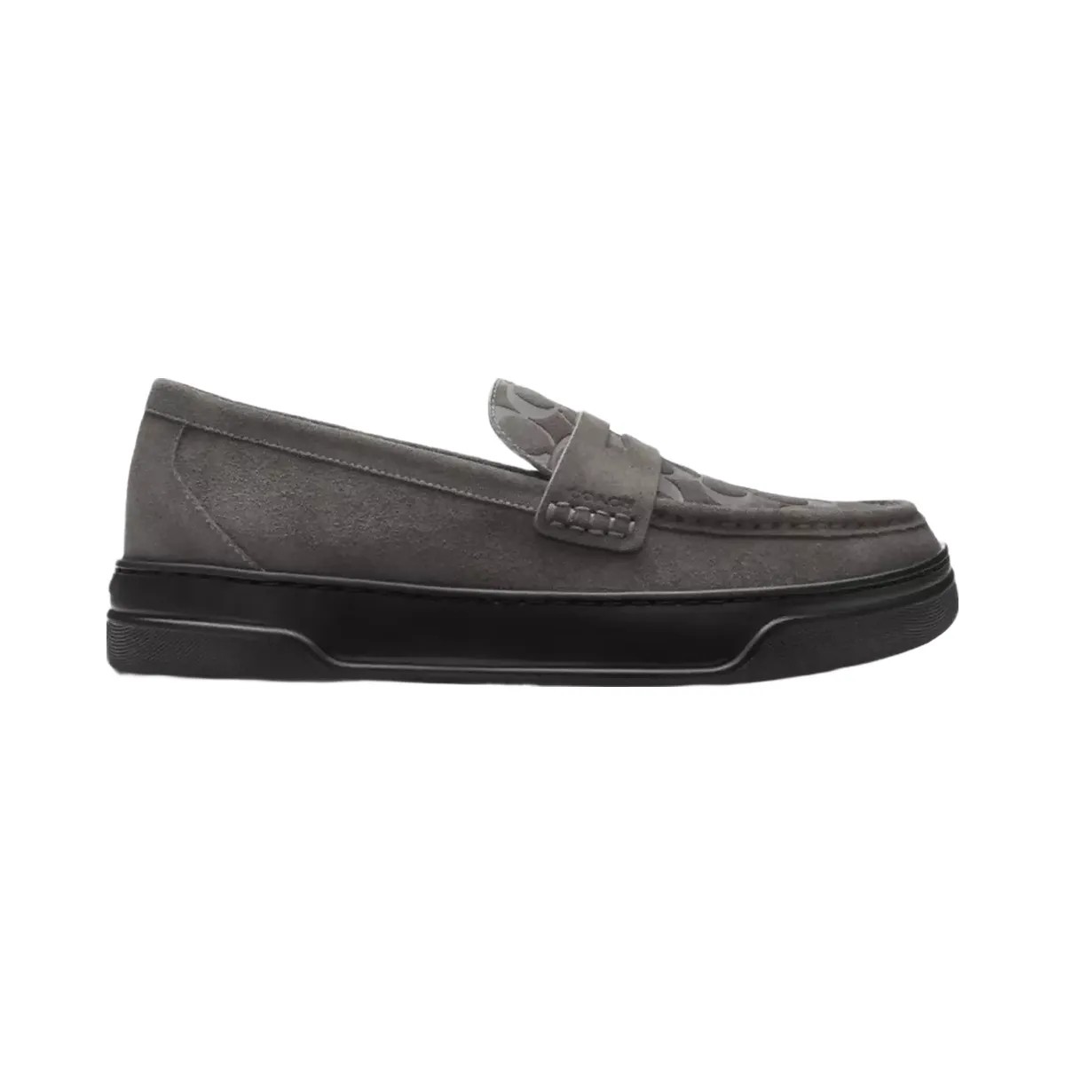 Coach Hybrid Loafer With Signature Print in Charcoal - HypeFly India View 2