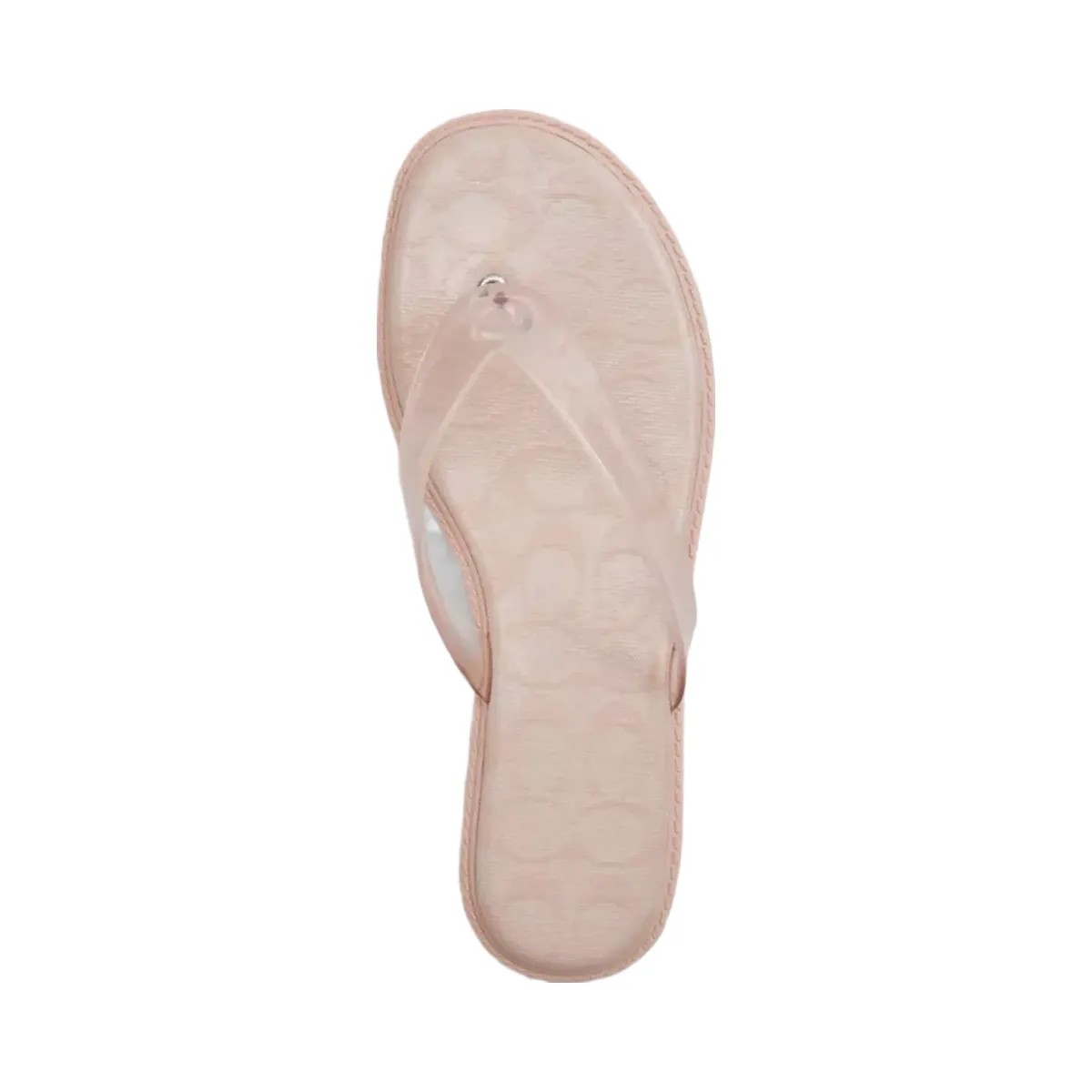 Coach Jelly Flip Flop In Signature in Candy Pink - HypeFly India View 3