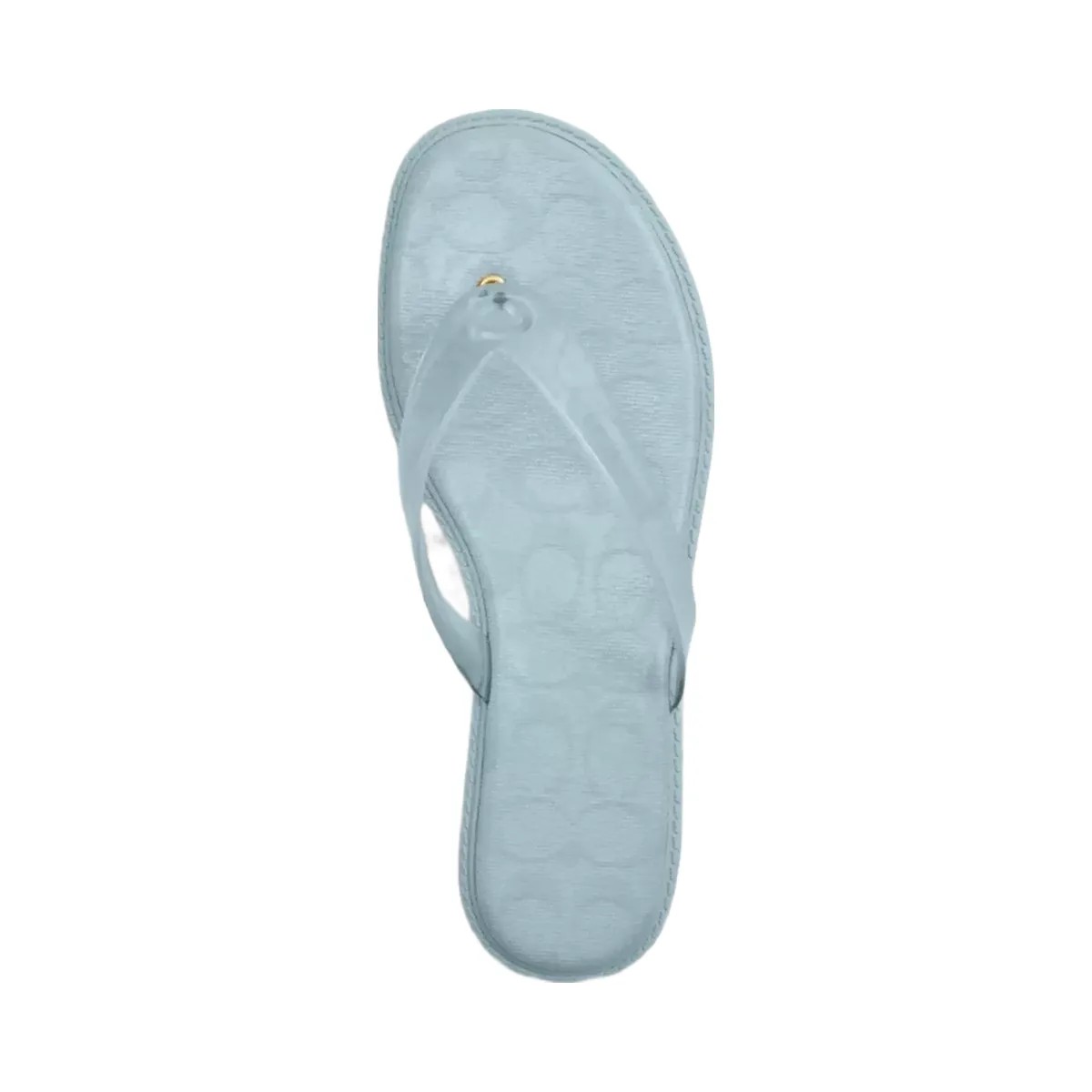 Coach Jelly Flip Flop In Signature in Sea Mist - HypeFly India View 3