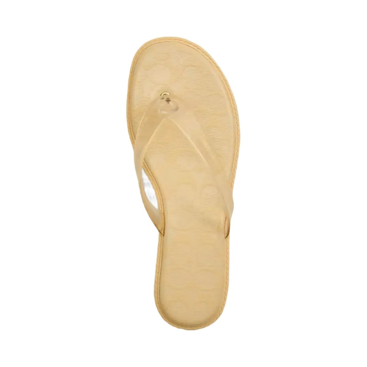 Coach Jelly Flip Flop In Signature in Vanilla - HypeFly India View 3