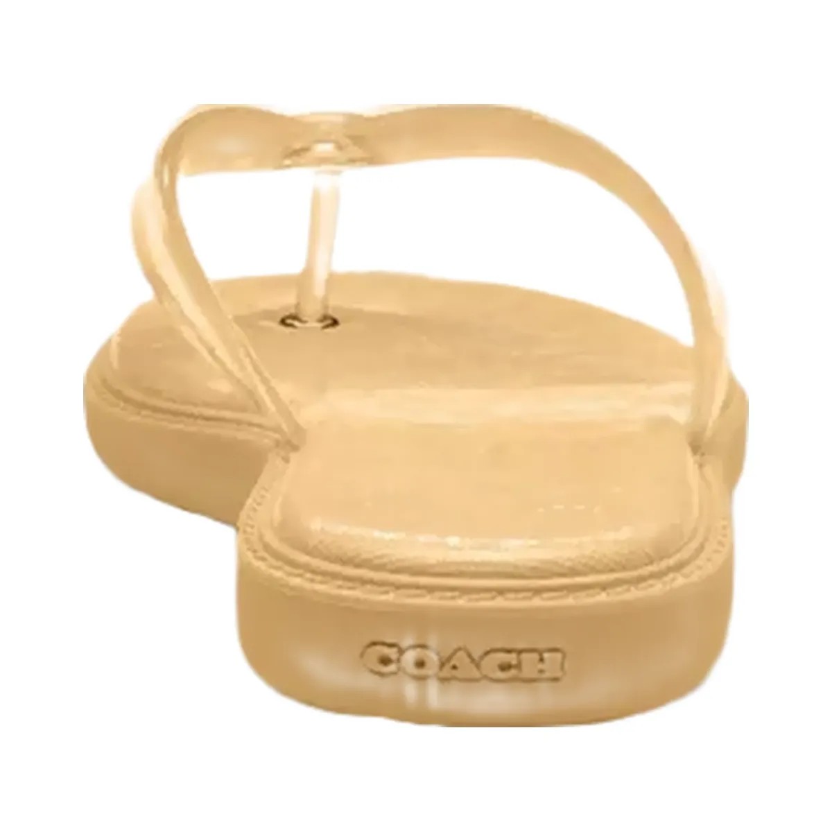 Coach Jelly Flip Flop In Signature in Vanilla - HypeFly India View 4