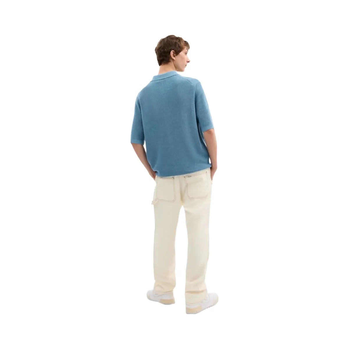 Coach Knit Polo Washed Blue - HypeFly India View 3