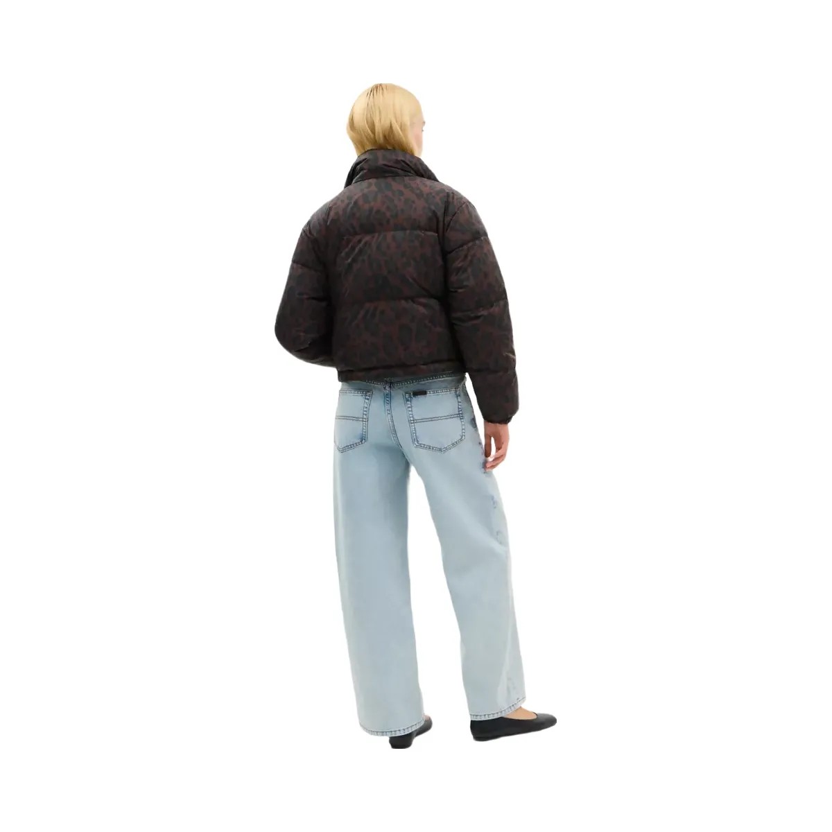 Coach Leopard Print Reversible Puffer Jacket In Recycled Polyamide in Leopard - HypeFly India View 4