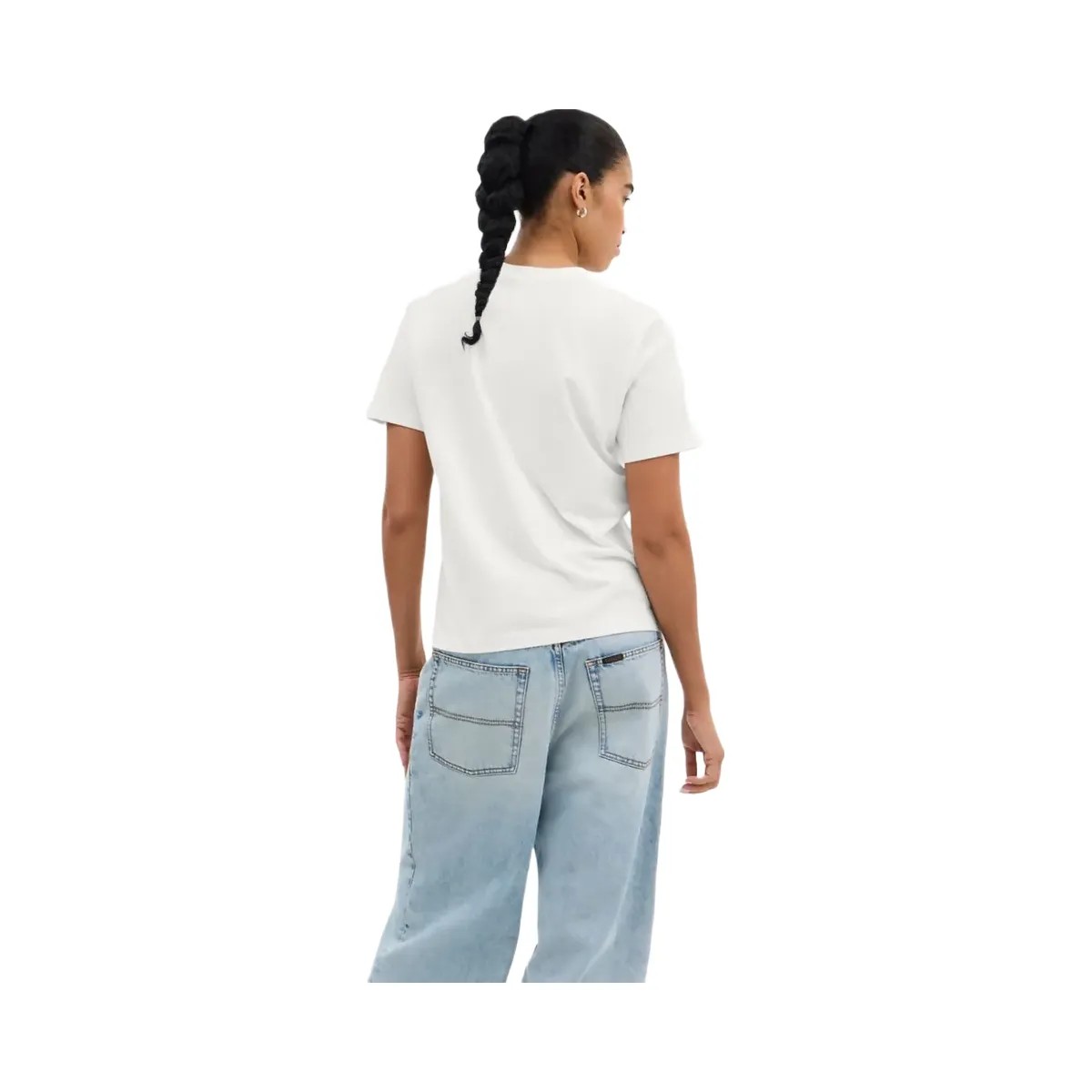 Coach Leopard Signature Square Classic T Shirt In Organic Cotton White - HypeFly India View 3