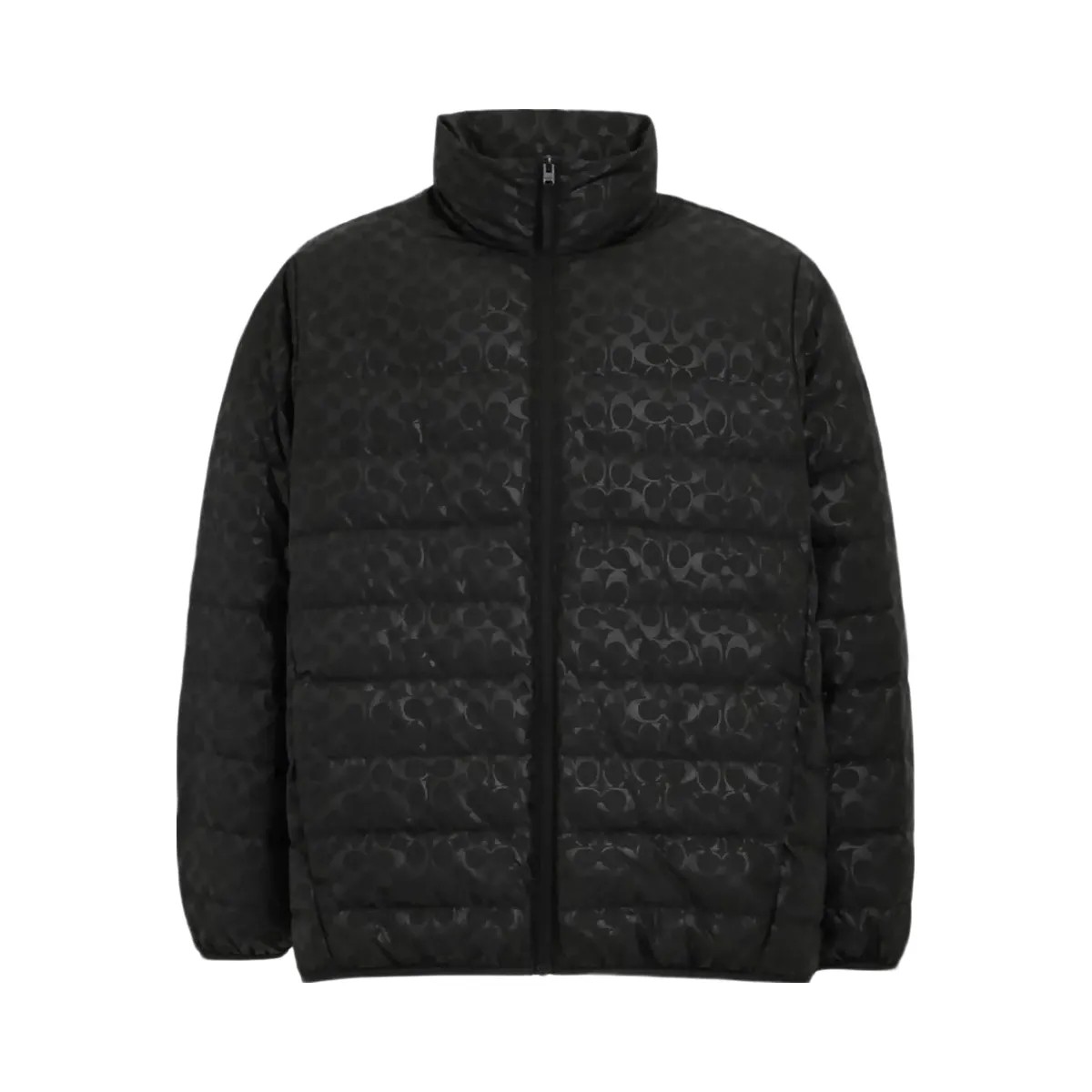 Coach Lightweight Down Jacket In Recycled Polyester Black - HypeFly India View 1