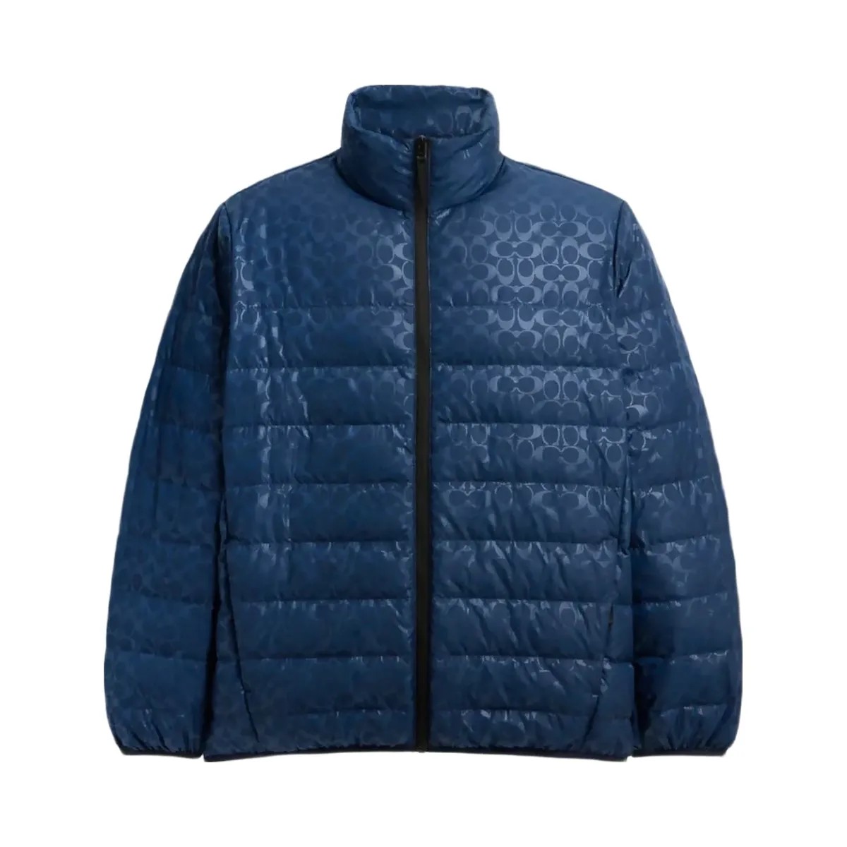 Coach Lightweight Down Jacket In Recycled Polyester Washed Navy - HypeFly India View 1