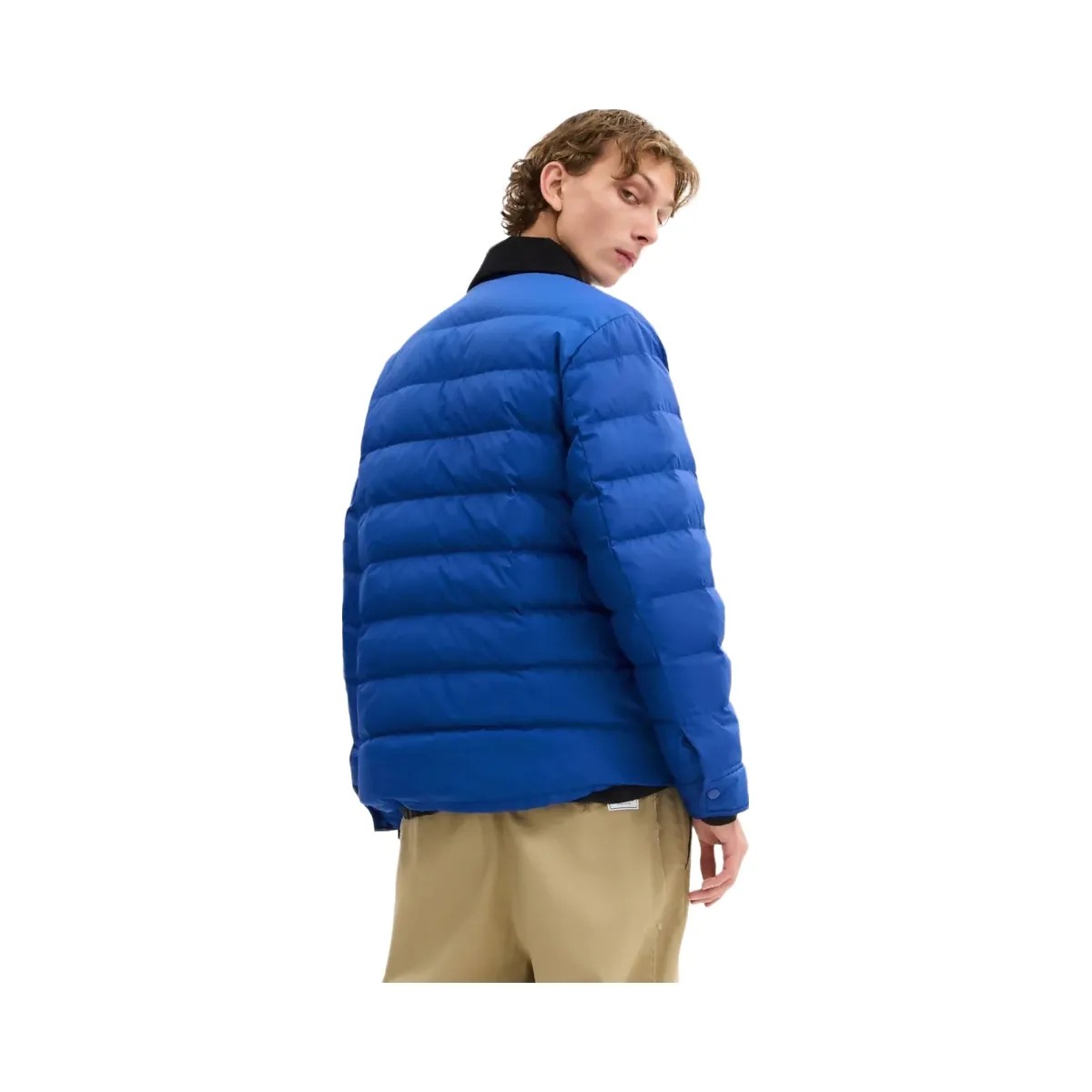 Coach Lightweight Shirt Down Jacket In Recycled Polyester Blue - HypeFly India View 3