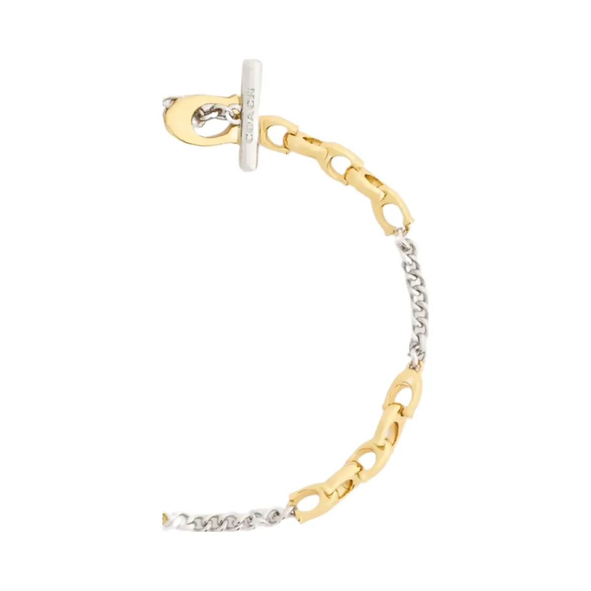 Coach Linked C Bracelet in Gold Silver - HypeFly India View 2