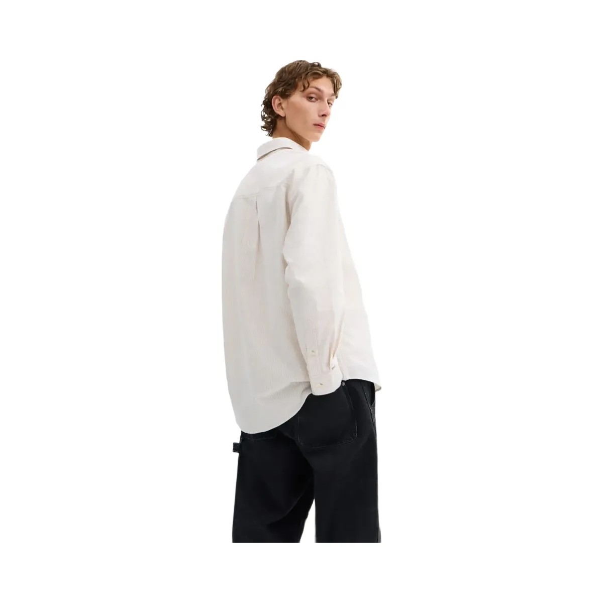 Coach Long Sleeve Button Down Shirt Neutral Stripe - HypeFly India View 3