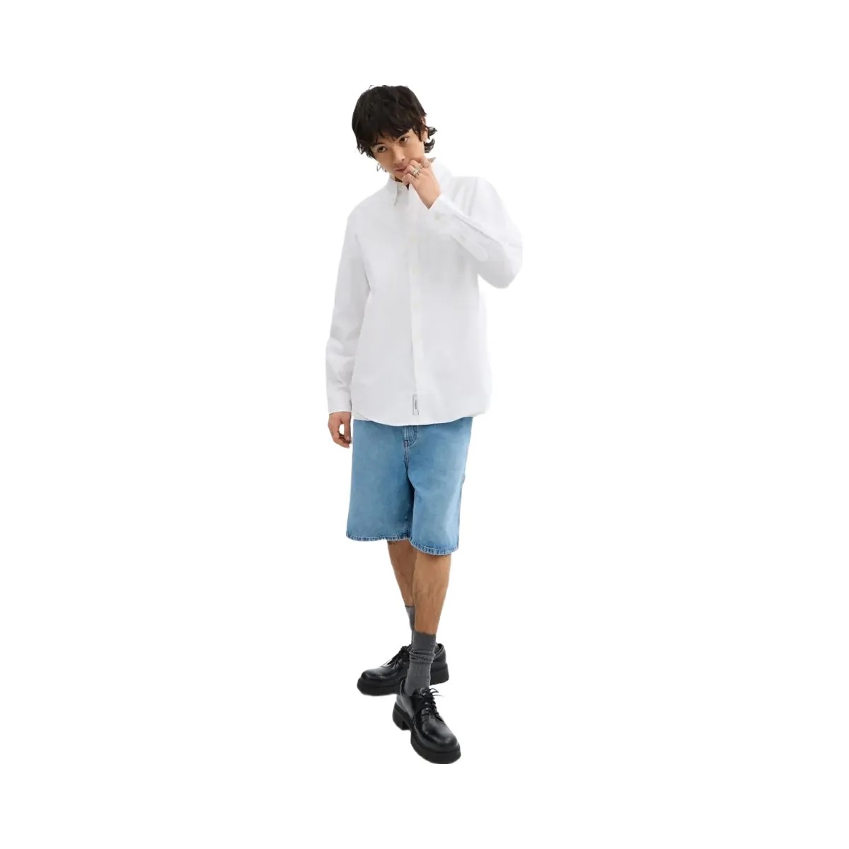 Coach Long Sleeve Button Down Shirt White - HypeFly India View 2