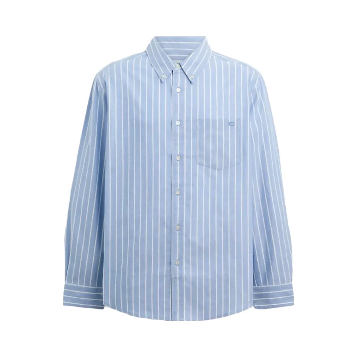 Coach Long Sleeve Button Down Shirt Winter Blue - HypeFly India View 1