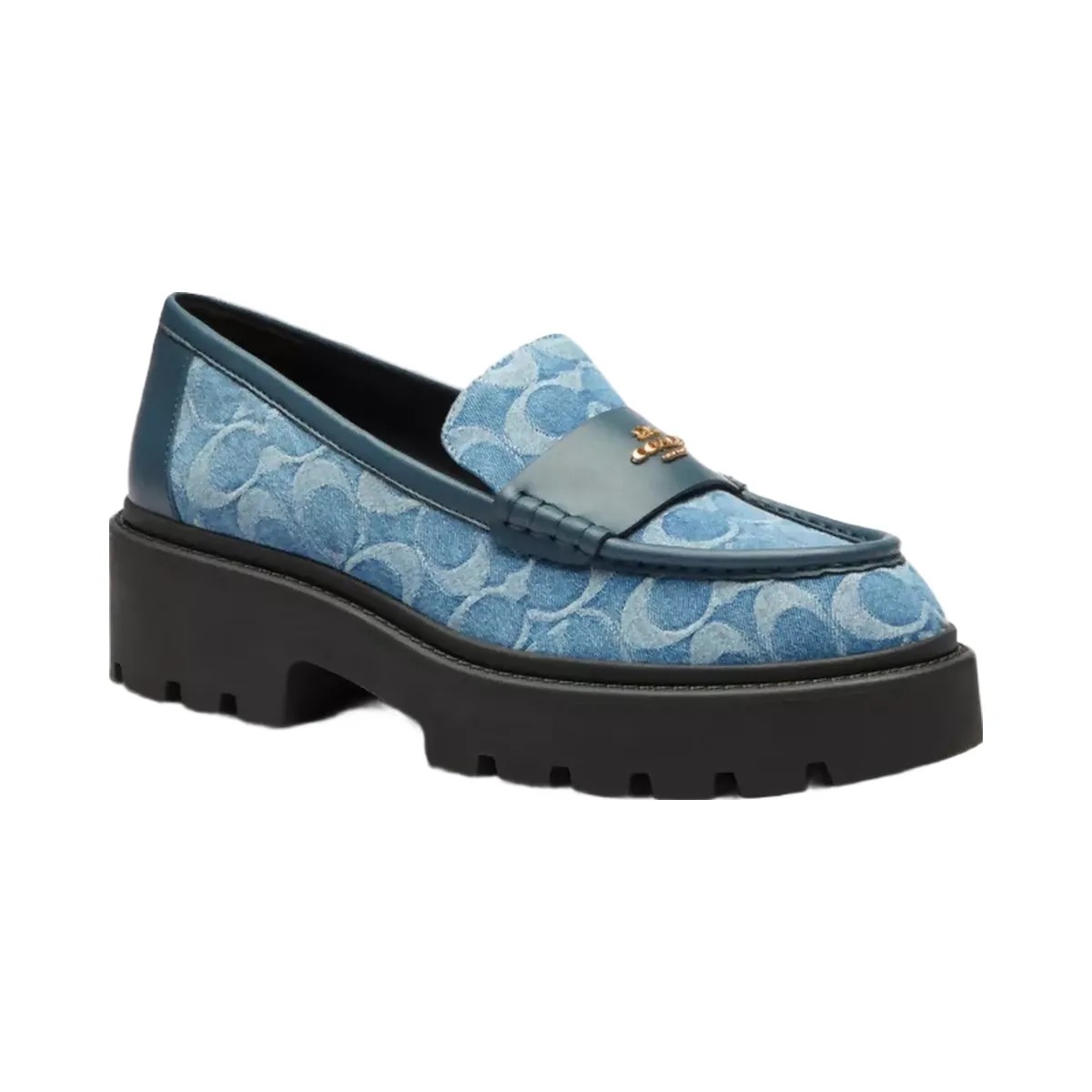 Coach Lucy Lug Sole In Signature Denim in Indigo - HypeFly India View 1