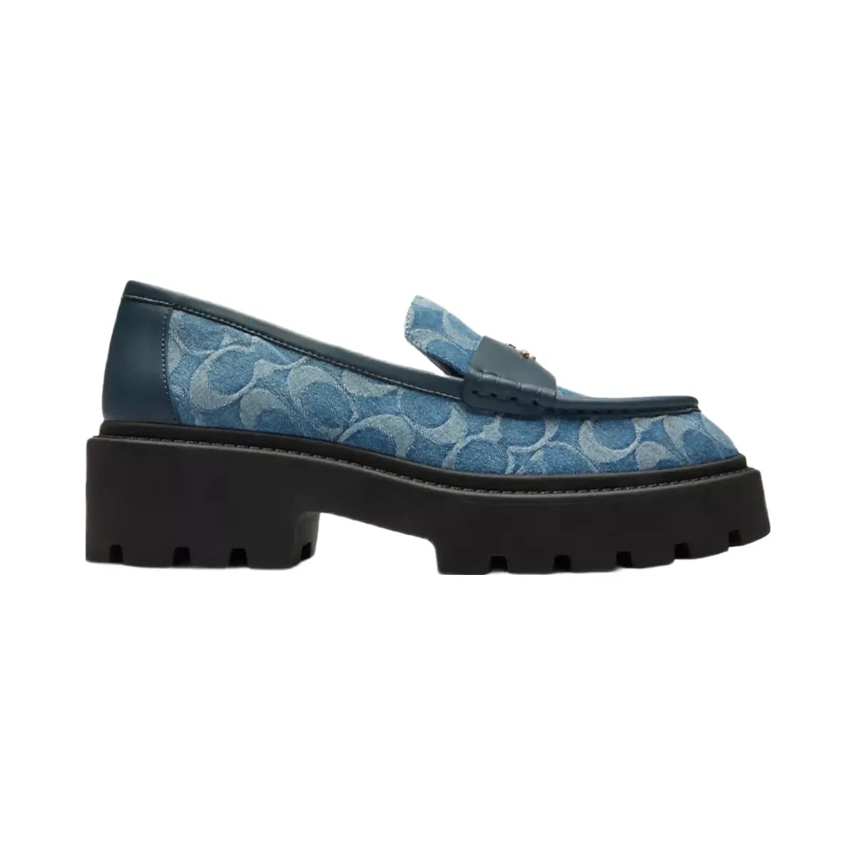 Coach Lucy Lug Sole In Signature Denim in Indigo - HypeFly India View 2