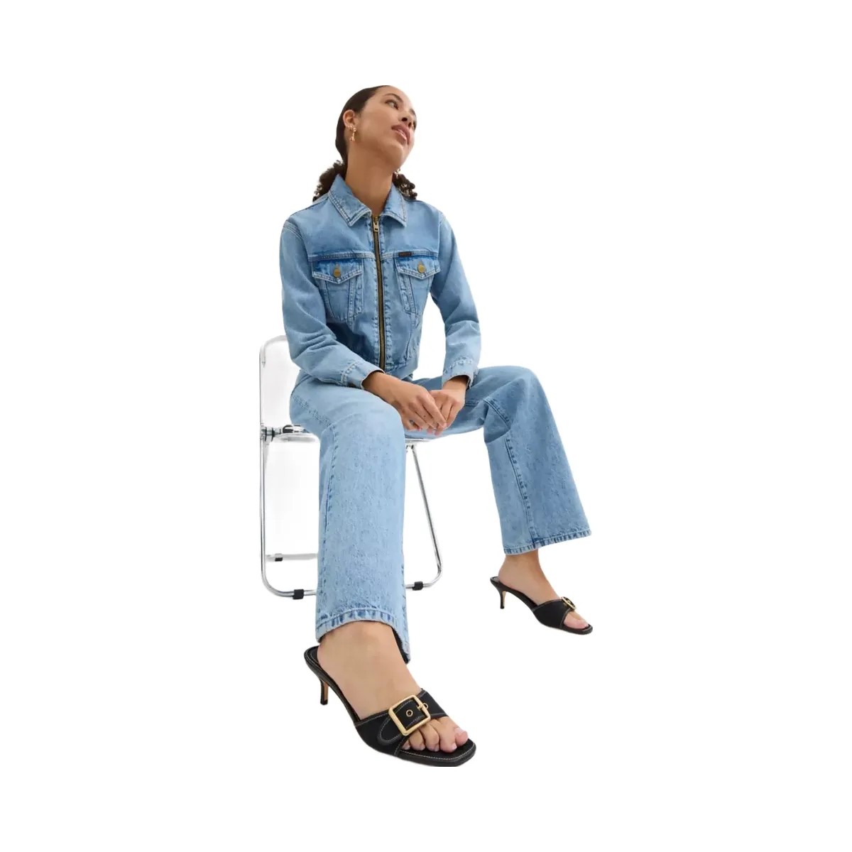 Coach Margot Sandal In Signature Jacquard in Black - HypeFly India View 6