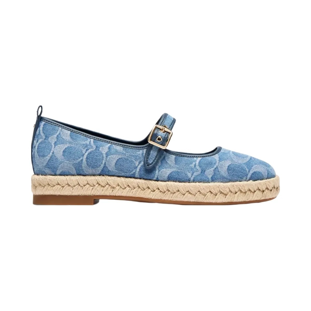 Coach Mary Jane Espadrille In Signature Denim in Indigo - HypeFly India View 2