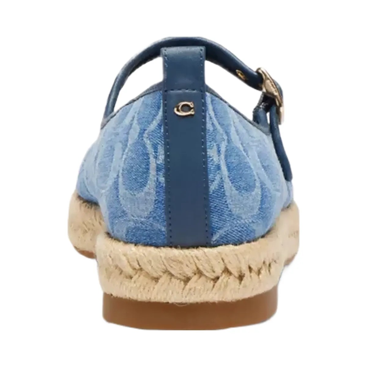 Coach Mary Jane Espadrille In Signature Denim in Indigo - HypeFly India View 4