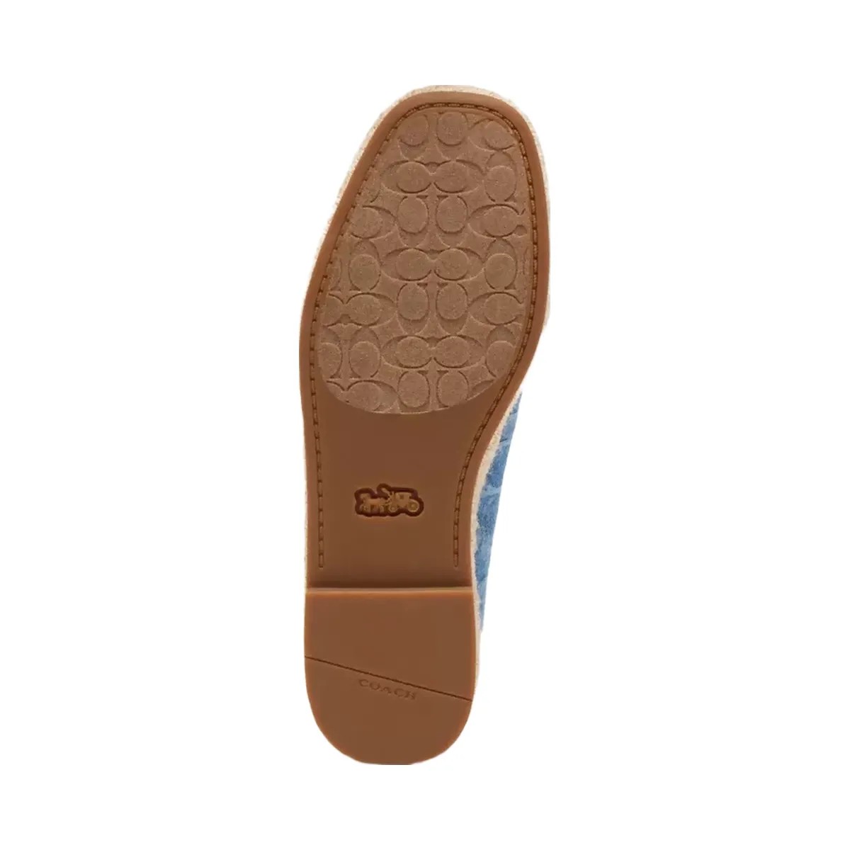 Coach Mary Jane Espadrille In Signature Denim in Indigo - HypeFly India View 5