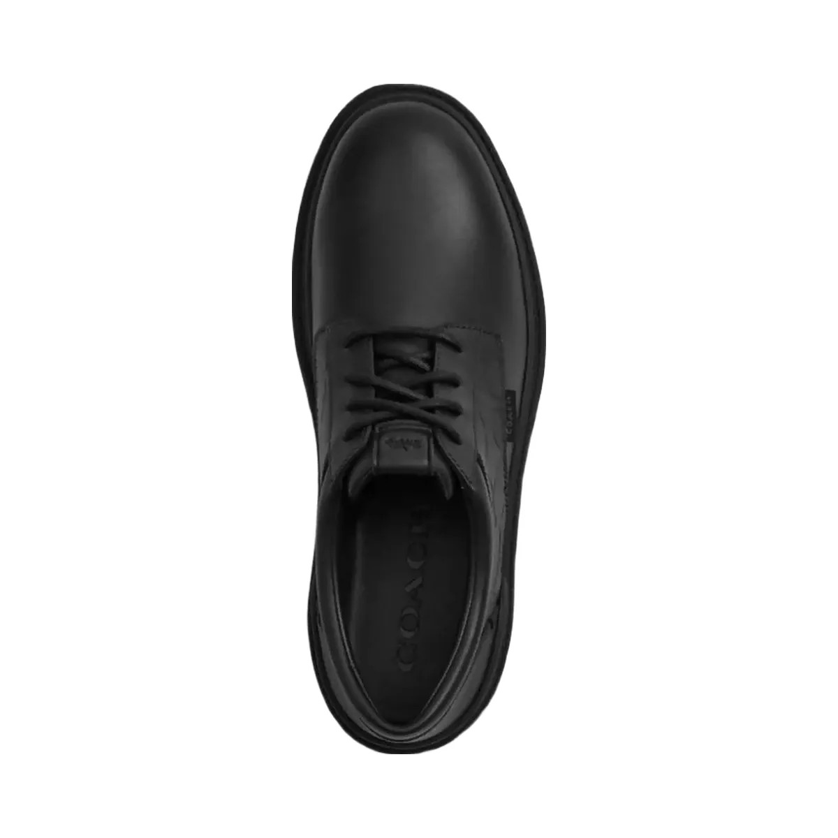 Coach Men's Cameron Derby In Signature Leather Black - HypeFly India View 3