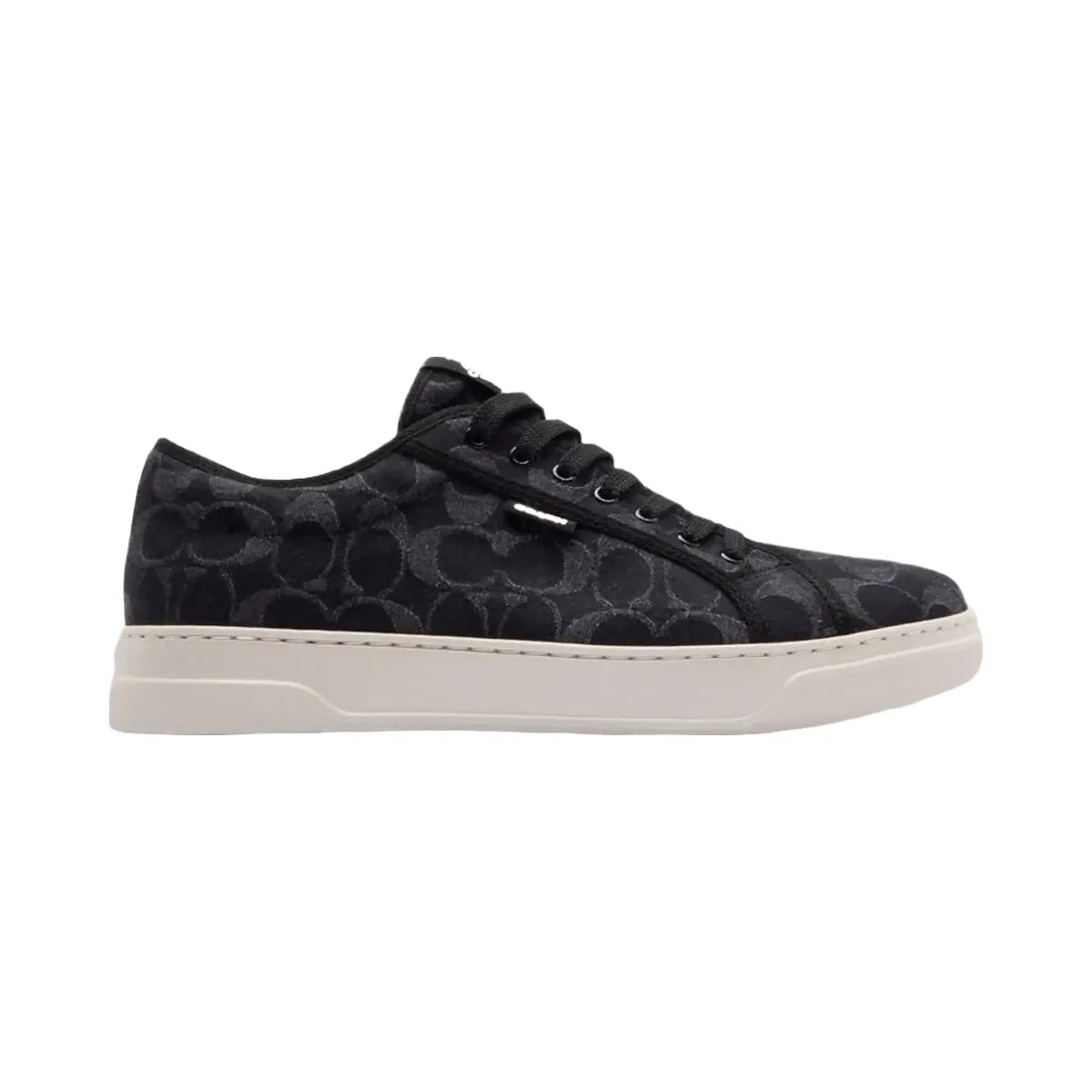 Coach Men's Canvas Sneaker In Signature Denim Black - HypeFly India View 1
