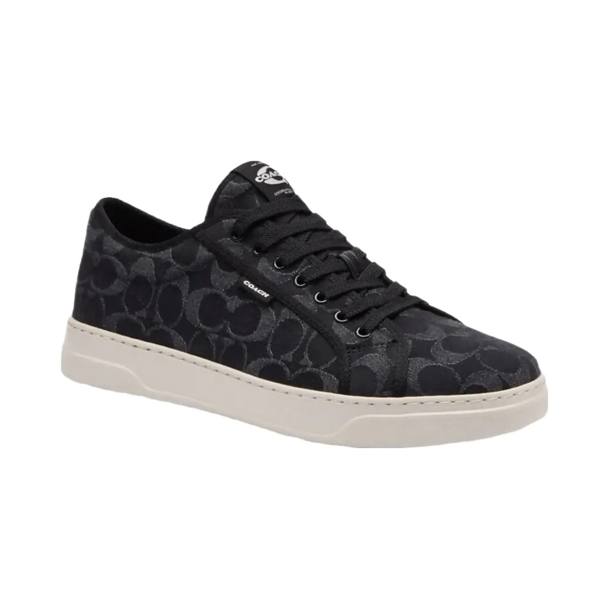 Coach Men's Canvas Sneaker In Signature Denim Black - HypeFly India View 2