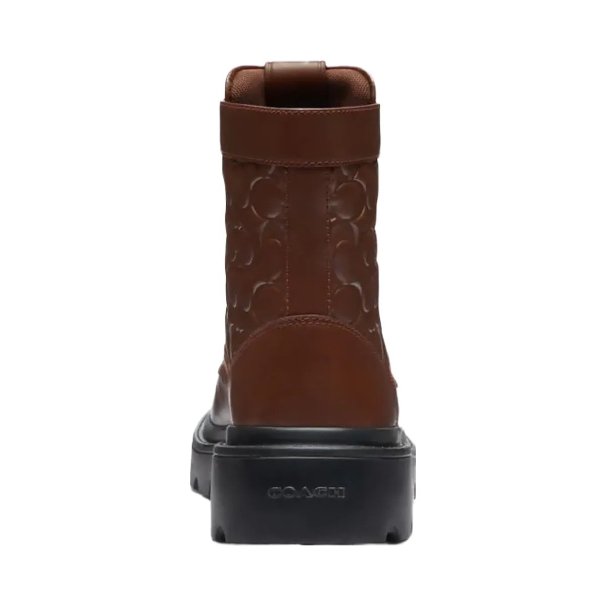 Coach Men's Combat Boot In Signature Leather Vintage Brown - HypeFly India View 3