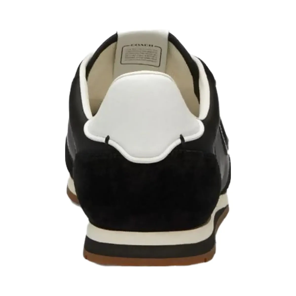 Coach Men's Flat Sneaker Black Optic White - HypeFly India View 4