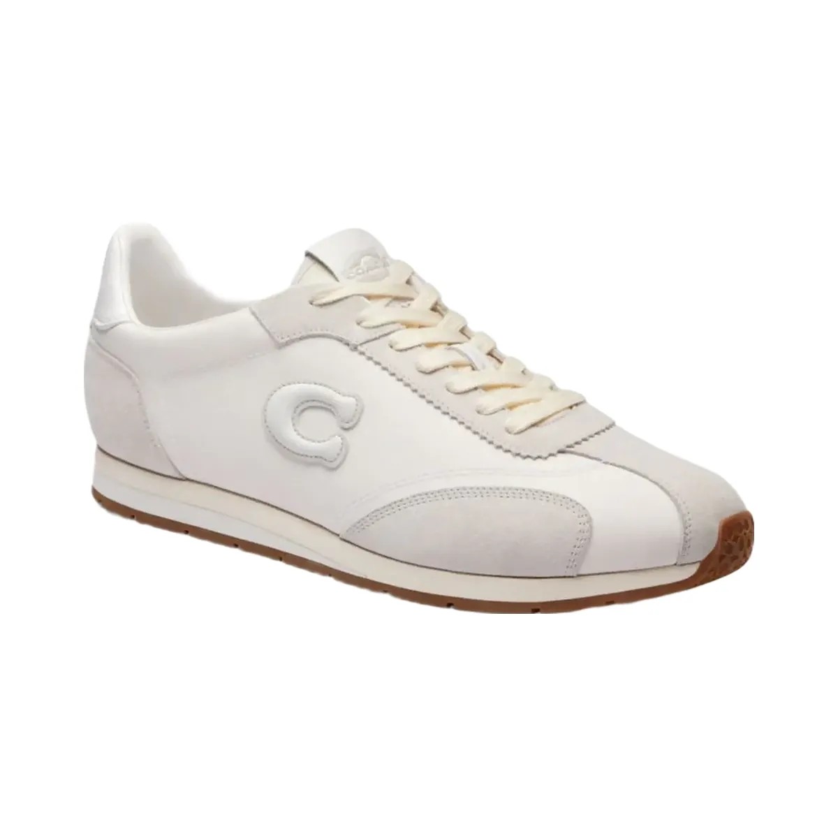Coach Men's Flat Sneaker Optic White Grey - HypeFly India View 2