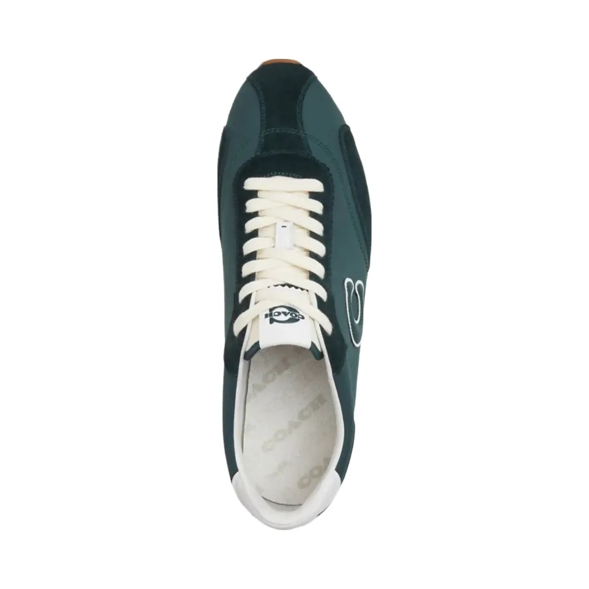 Coach Men's Flat Sneaker Teal Optic White - HypeFly India View 3