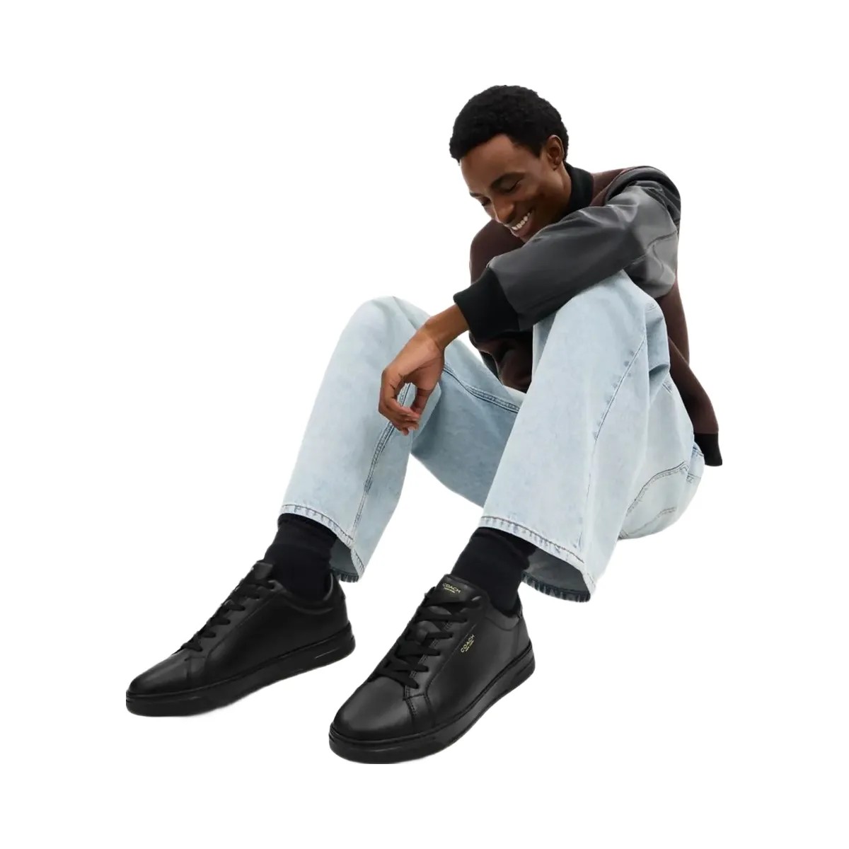 Coach Men's High Line Sneaker Black Black - HypeFly India View 5