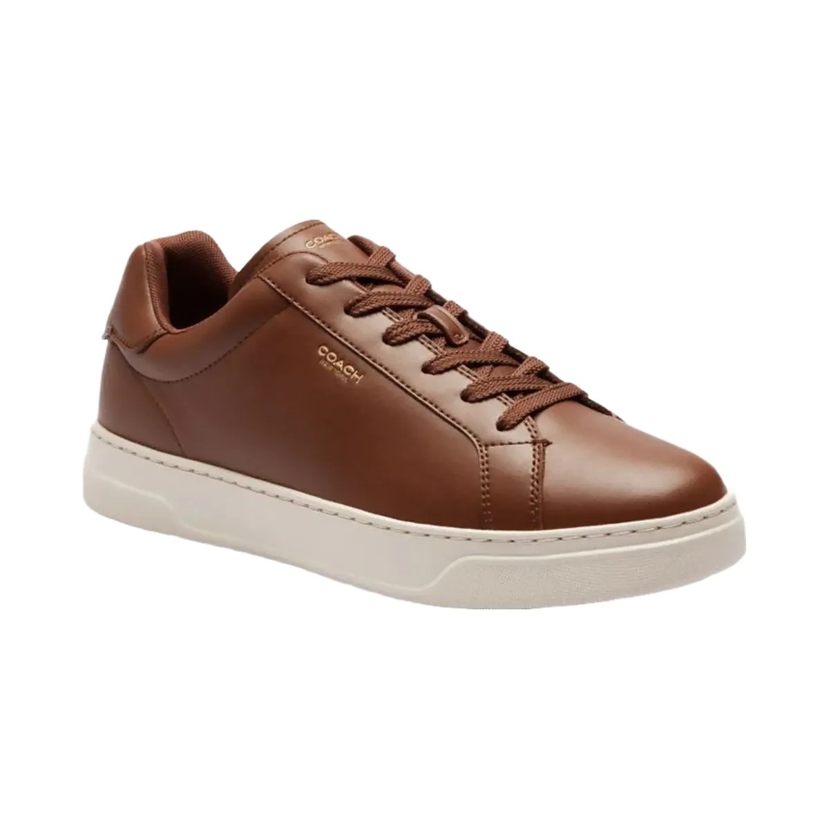 Coach Men's High Line Sneaker Dark Saddle - HypeFly India View 2