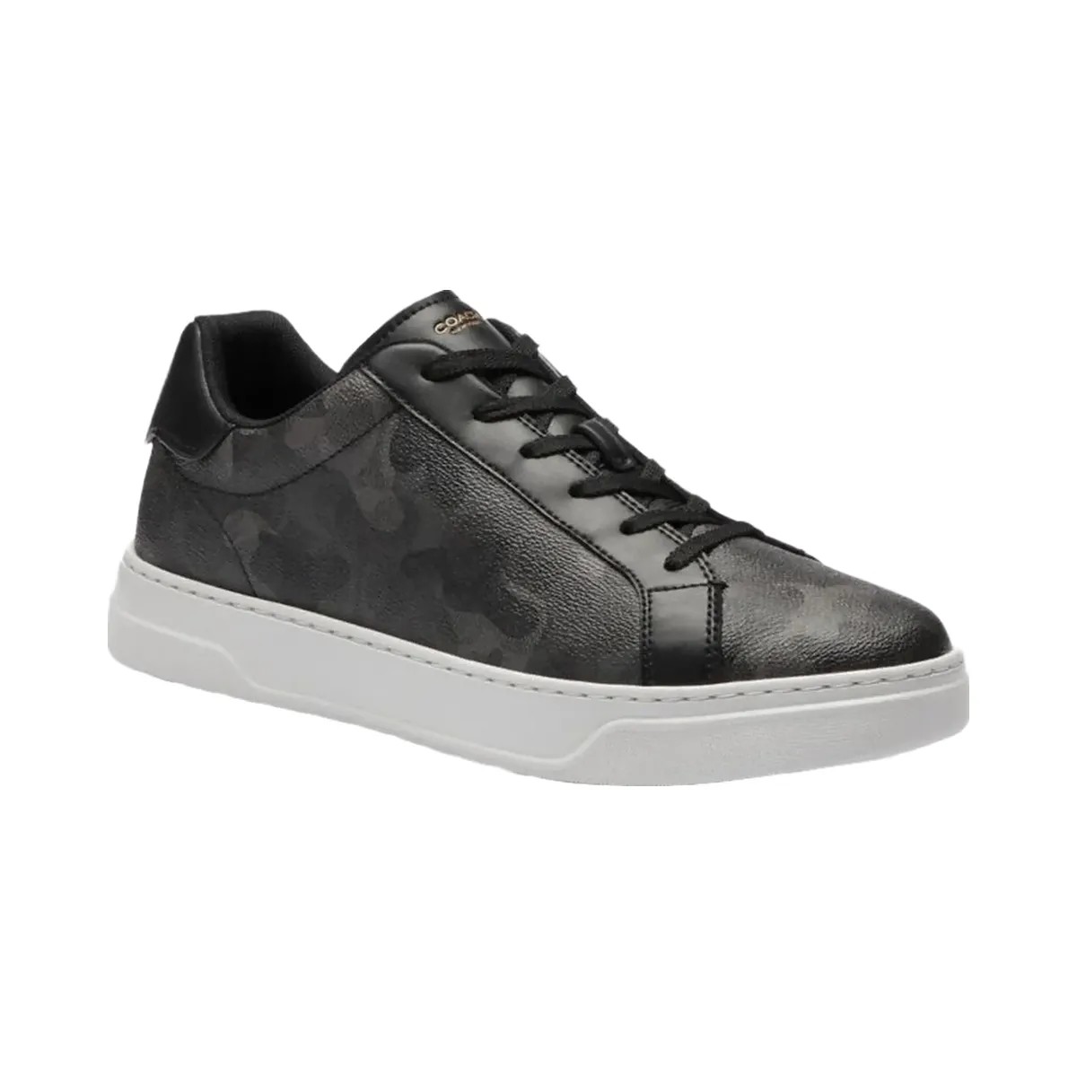 Coach Men's High Line Sneaker In Signature Camo Print Camo Black - HypeFly India View 2