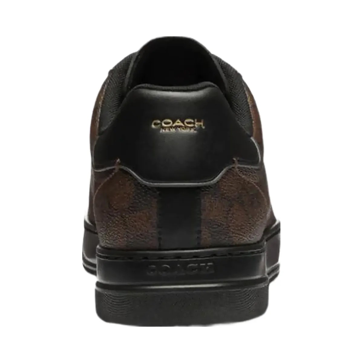 Coach Men's High Line Sneaker In Signature Canvas Walnut & Black - HypeFly India View 4