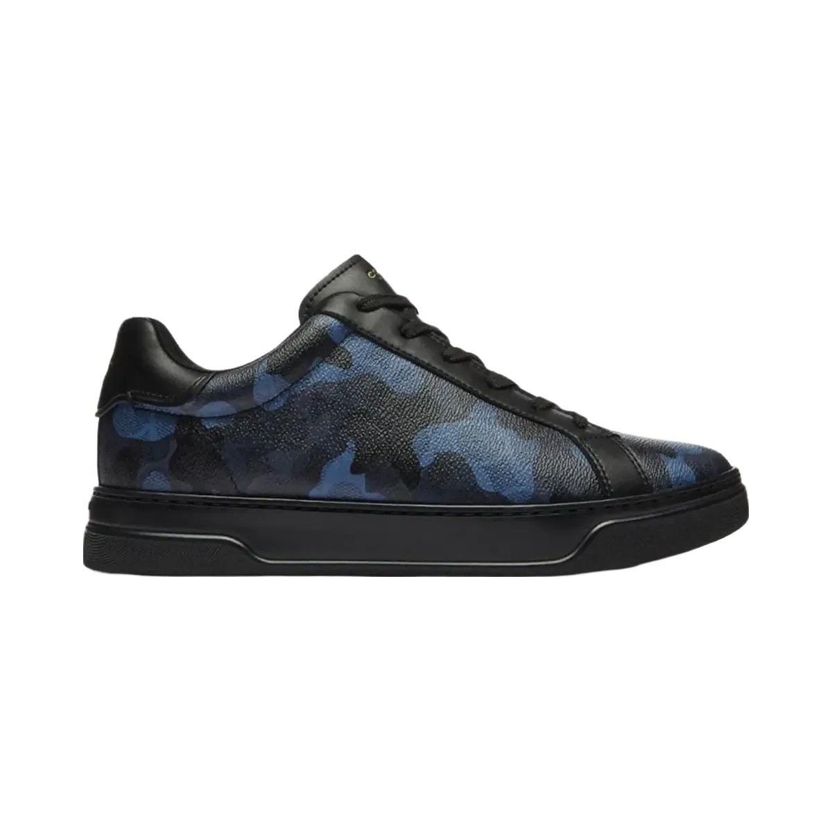 Coach Men's High Line Sneaker In Signature Canvas With Camo Print Blue Camo - HypeFly India View 1