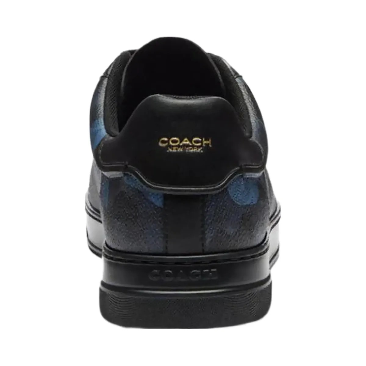 Coach Men's High Line Sneaker In Signature Canvas With Camo Print Blue Camo - HypeFly India View 4