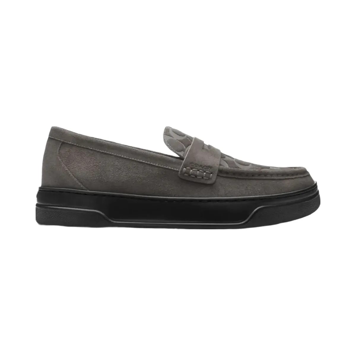 Coach Men's Hybrid Loafer With Signature Print Charcoal - HypeFly India View 1
