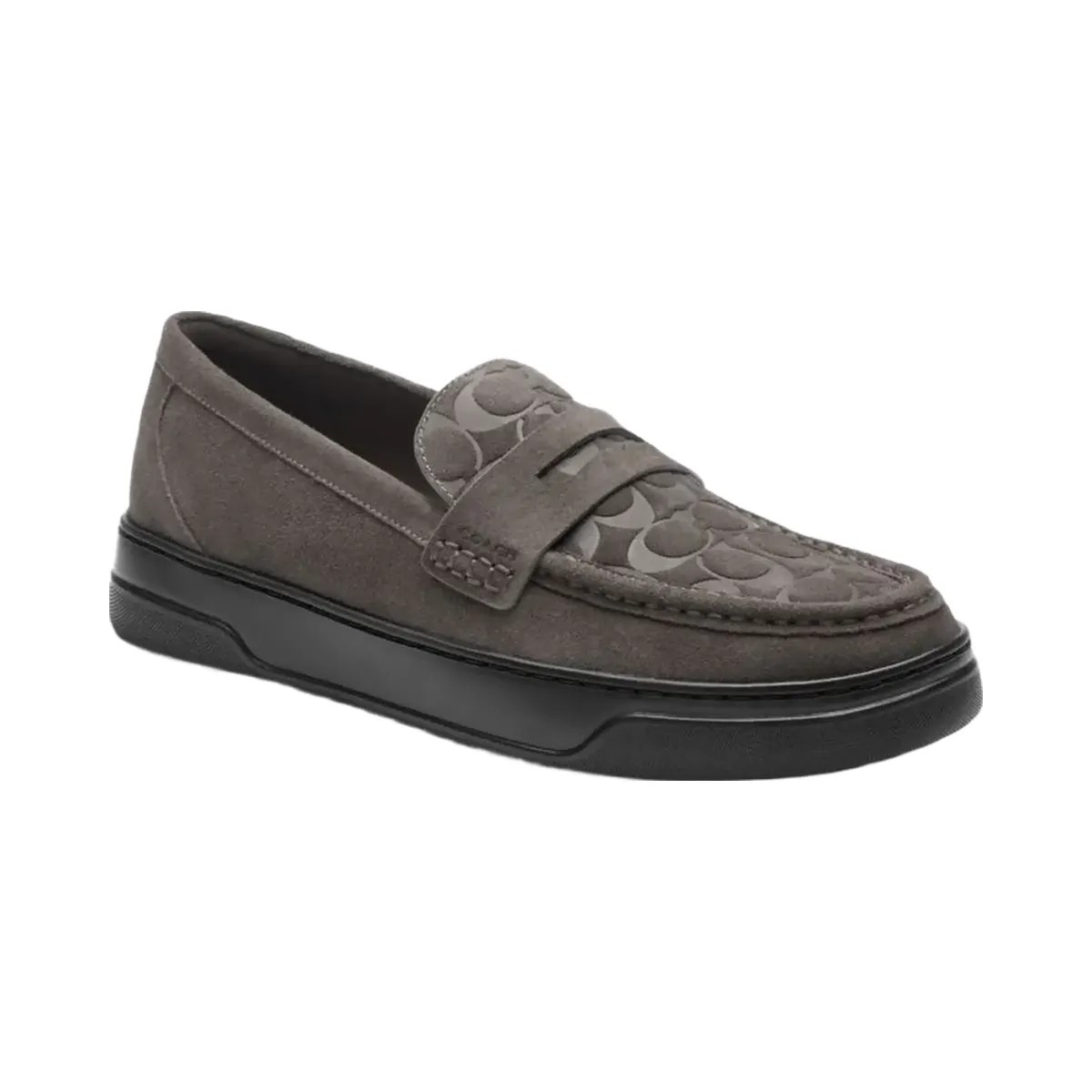 Coach Men's Hybrid Loafer With Signature Print Charcoal - HypeFly India View 2