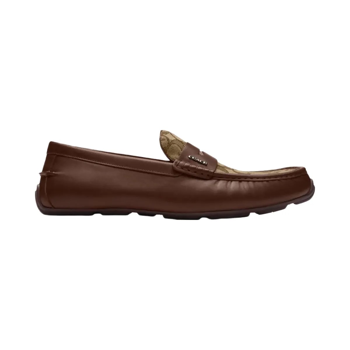 Coach Men's Liam Driver In Signature Jacquard Dark Saddle - HypeFly India View 1