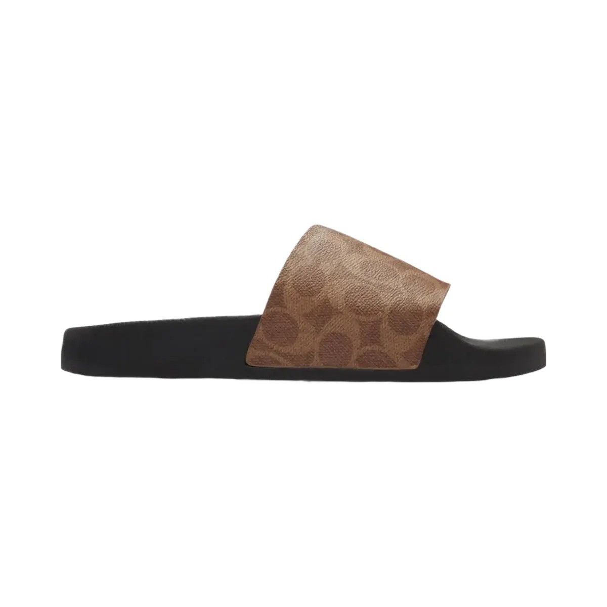 Coach Men's Slide In Signature Canvas Khaki - HypeFly India View 1