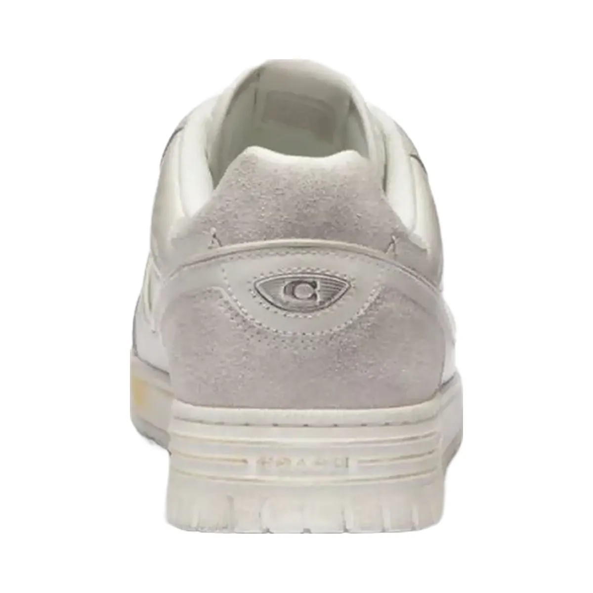 Coach Men's Soho Sneaker In Distressed Leather Glacier White - HypeFly India View 4